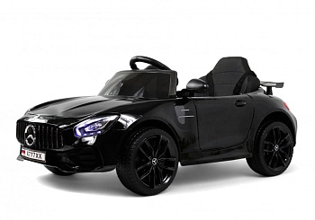 Детский электромобиль RiverToys Mercedes-Benz AMG GT X777XX (черный глянец)