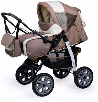 Прогулочная коляска Alis AMELIA I  (т.бежевый+св.бежевый)