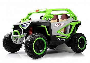 Детский электромобиль RiverToys E001EE (серо-зеленый)