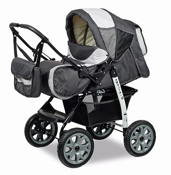 Прогулочная коляска Alis AMELIA I  (т.серый+св.серый)
