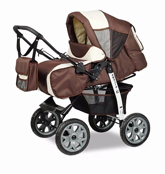 Прогулочная коляска Alis AMELIA I  (коричневый+св.бежевый)