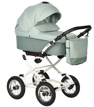 Коляска 2 в 1 Indigo BARBARA Classic (шалфей)