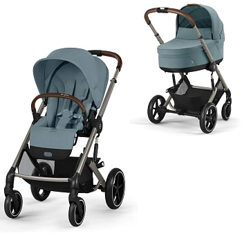 Коляска 2 в 1 Cybex Balios S Lux TPE (Stormy Blue с дождевиками)