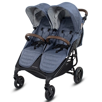 Прогулочная коляска для двойни Valco baby Snap Duo Trend (Denim)