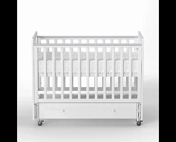 Детская кроватка ANTEMI Classic Sleep 120х60(Ящ+м) (Белый)