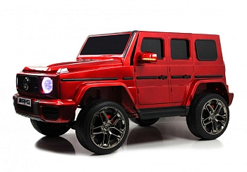 Детский электромобиль RiverToys Mercedes-AMG G63 G111GG (красный глянец)