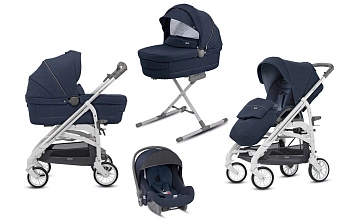 Коляска 3 в 1 Inglesina Trilogy System (Imperial Blue/Trilogy White)