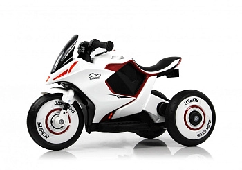 Детский электромотоцикл RiverToys G004GG (белый)