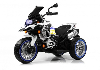 Детский электромотоцикл RiverToys М111БХ (белый)
