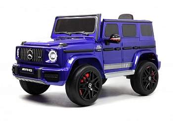 Детский электромобиль RiverToys Mercedes-AMG G63 4WD K999KK (синий глянец)