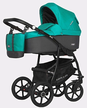 Детская коляска Riko Basic Bella 3 в 1 (03 серый-малахит)