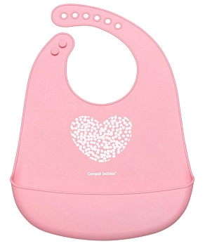 Нагрудник Canpol babies Pastel силиконовый с карманом 74/024