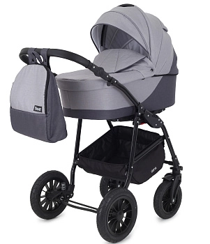 Детская коляска Rant Siena New 2 в 1 (02 т.серый-св.серый)
