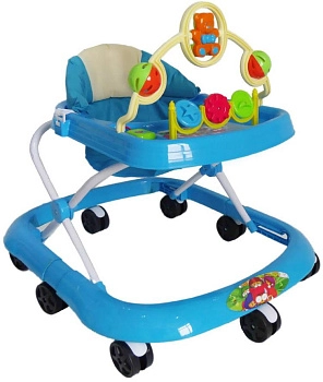 Детские ходунки Alis Мишка (голубой)