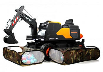 Детский электромобиль RiverToys трактор Volvo Y444YY (ORANGE оранжевый)