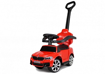 Детский толокар RiverToys BMW M5 A999MP-H с родительской ручкой (красный)