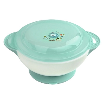 Тарелка детская Pituso на присоске с крышкой 400 мл