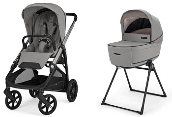 Коляска 2 в 1 Inglesina Aptica 2025 с подставкой под люльку Stand Up New (Platinum Grey)