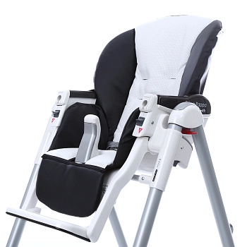 Сменный чехол сидения Esspero Sport к стульчику для кормления Peg-Perego Diner  (Black/White)