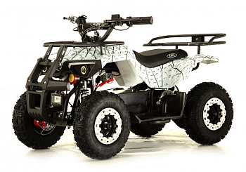 Детский электроквадроцикл RiverToys TIKI (белый спайдер)