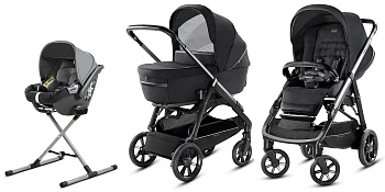 (не использовать)Коляска 3 в 1 Inglesina Aptica System Quattro (Mystic Black/Black Coffee)