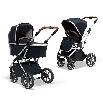Коляска 2 в 1 Moon Style (Rocca Navy (403) 2022)