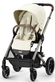 Прогулочная коляска Cybex Balios S Lux TPE (Seashell Beige с дождевиком)