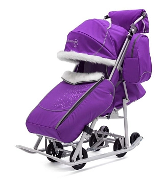 Санки-коляска Pikate Снеговик (Фиалка)