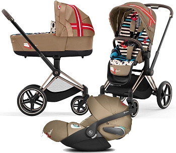 Коляска 3 в 1 Cybex e-Priam 4 (Karolina Kurkova)