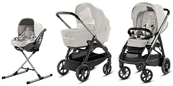 (не использовать)Коляска 3 в 1 Inglesina Aptica System Quattro (Iceberg Grey/Black Coffee)