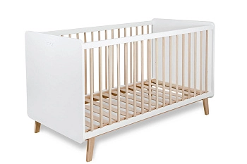 Детская кроватка Micuna Trevi Big 140х70 (White/natural wax)