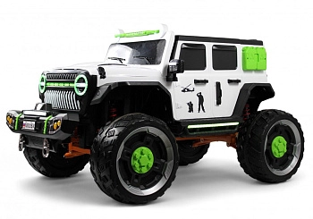 Детский электромобиль RiverToys М003БХ (белый)