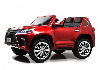 Детский электромобиль RiverToys Lexus LX570 Y555YY (красный глянец)