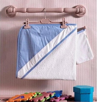 Детское полотенце Kidboo Little Farmer (уголок+варежка) 75х75 см