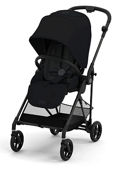 Прогулочная коляска Cybex Melio Carbon (Magic Black с дождевиком)