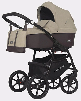 Детская коляска Riko Basic Bella 3 в 1 (07 коричневый-бежевый)