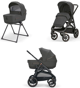 Коляска 2 в 1 Inglesina Aptica XT с подставкой под люльку Stand Up (MAGNET GREY)
