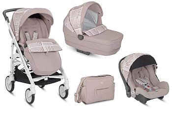 Коляска 3 в 1 Inglesina Trilogy System Optical (Ecru (белое шасси))