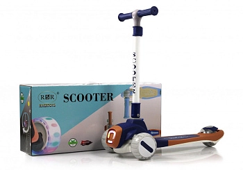 Детский самокат RiverToys HB-T8 (темно-синий)