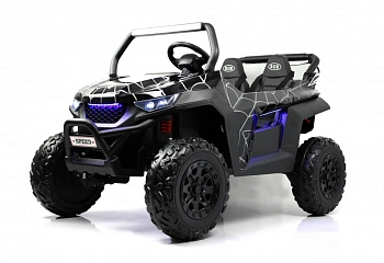 Детский электромобиль RiverToys T777TT 4WD (черный Spider)