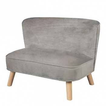 Детский велюровый диван ROBA Lil Sofa (Серый)