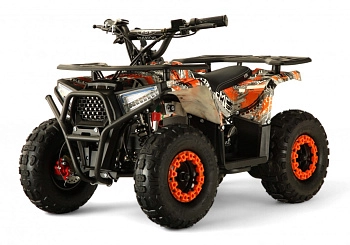 Детский электроквадроцикл RiverToys MIKA LUX (оранжевый)