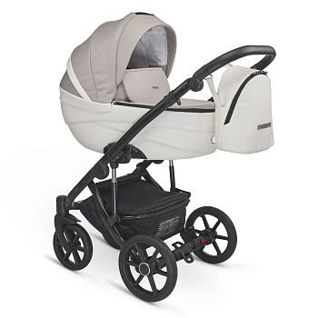 Коляска 2в1 BEXA IDEAL (бежевый+белая кожа)