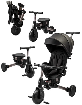 Велосипед трехколесный Amarobaby MultiRide (Черный)