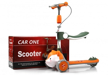 Детский самокат RiverToys HB-T-66 (оранжевый)