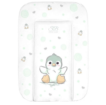Пеленальный матрасик 58х71 Sweet Baby Pinguino (Green (пингвин зеленый))