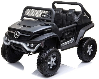 Детский электромобиль RiverToys Mercedes-Benz Unimog Concept P555BP (Черный глянец)