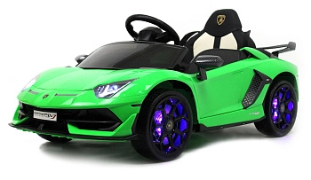 Детский электромобиль RiverToys Lamborghini Aventador SVJ A333MP (зеленый)