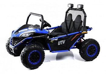 Детский электромобиль RiverToys P555PP (темно-синий)