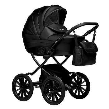 Коляска 2 в 1 Indigo INDIGO Special Plus 14" (черная кожа)